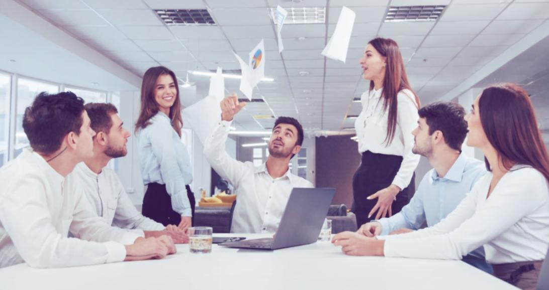 Financial analysis workspace with investment evaluation documents and capital budgeting calculations